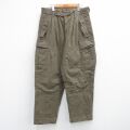 W33★古着 ミリタリー カーゴ パンツ メンズ 60年代 60s ドイツ軍 ウール 薄緑 霜降り 26feb19