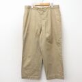 W38★古着 ビンテージ ミリタリー チノ パンツ チノパン メンズ 60年代 60s コットン USA製 ベージュ【spe】 26apr24