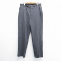 W32★古着 ブルックスブラザーズ BROOKS BROTHERS ブランド パンツ メンズ ウール 濃グレー他 ストライプ 25mar13 中古 ボトムス ロング
