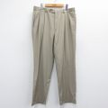 W36★古着 ブルックスブラザーズ BROOKS BROTHERS ブランド スラックス パンツ メンズ 00年代 00s ウール ベージュ カーキ 25apr10 中古 ボトムス ロング