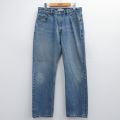 W35★古着 リーバイス Levis パンツ メンズ 薄紺 ネイビー デニム 25apr19 中古 ボトムス ロング