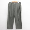 W37★古着 バンヒューセン パンツ メンズ コットン 濃緑 グリーン 25may27 中古 ボトムス ロング