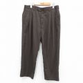 HAGGAR スラックス チェック ブラウン W35 | 古着
