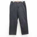 W36★古着 エルエルビーン LLBEAN ジーンズ メンズ 00年代 00s コットン 黒 ブラック デニム 【spe】 25jul10 中古 ボトムス ジーパン Gパン ロング パンツ