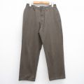 W30★古着 STRUCTURE パンツ メンズ コットン 濃茶 ブラウン 霜降り 25jul10 中古 ボトムス ロング