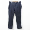 W35★古着 ドッカーズ パンツ メンズ ワンポイントロゴ 濃紺 ネイビー 25jul10 中古 ボトムス ロング