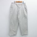 W34★古着 ギャップ GAP パンツ メンズ テーパード コットン 薄グレー 25jul10 中古 ボトムス ロング