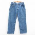 W33★古着 オールドネイビー OLD NAVY ジーンズ メンズ コットン 紺 ネイビー デニム 25jul10 中古 ボトムス ジーパン Gパン ロング パンツ