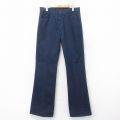 W34★古着 リーバイス Levis 517 パンツ メンズ 70年代 70s スタプレ フレア ブーツカット ヒゲ タロン 紺 ネイビー 【spe】 25jul18 中古 ボトムス ロング