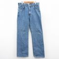 W34★古着 ギャップ GAP ジーンズ メンズ 90年代 90s コットン USA製 紺 ネイビー デニム 【spe】 25jul18 中古 ボトムス ジーパン Gパン ロング パンツ