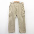 W38★古着 ラングラー Wrangler カーゴ パンツ メンズ コットン ベージュ カーキ 25aug08 中古 ボトムス ロング