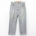 W36★古着 リーバイス Levis ジーンズ メンズ 90年代 90s グレー デニム 25sep01 中古 ボトムス ジーパン Gパン ロング パンツ