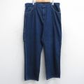 W39★古着 ディッキーズ Dickies ペインター パンツ メンズ 大きいサイズ コットン 濃紺 ネイビー デニム 【spe】 25sep06 中古 ボトムス ロング