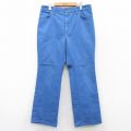 W34★古着 ディッキーズ Dickies パンツ メンズ 80年代 80s USA製 タロン 薄紺 ネイビー 【spe】 25sep10 中古 ボトムス ロング