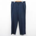 W37★古着 HAGGAR スラックス パンツ メンズ 90年代 90s USA製 濃紺 ネイビー 25sep10 中古 ボトムス ロング