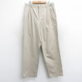 W33★古着 ランズエンド スラックス パンツ メンズ 00年代 00s ベージュ カーキ 25sep11 中古 ボトムス ロング