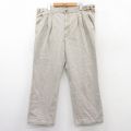 【20%OFF】W39★古着 エディーバウアー パンツ メンズ 90年代 90s コットン ベージュ系 カーキ 【spe】 25sep13 中古 ボトムス ロング