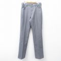 W32★古着 ラングラー Wrangler ランチャー パンツ メンズ 80年代 80s USA製 タロン グレー 25sep22 中古 ボトムス ロング