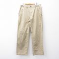 【20%OFF】W34★古着 エディーバウアー パンツ メンズ コットン ベージュ カーキ 25sep22 中古 ボトムス ロング