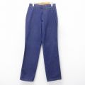 W30★古着 ジーンズ メンズ 80年代 80s コットン 紺 ネイビー デニム 25sep24 中古 ボトムス ジーパン Gパン ロング パンツ