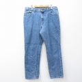 W38★古着 リー Lee ジーンズ メンズ 90年代 90s コットン USA製 紺 ネイビー デニム 25oct02 中古 ボトムス ジーパン Gパン ロング パンツ
