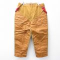 【20%OFF】W38★古着 ダックスバック ハンティング パンツ メンズ 80年代 80s ダック地 ダブルニー レザー使用 サスペンダー付き 茶系 ブラウン 25oct16 中古 ボトムス ロング