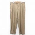 W39★古着 JOS A BANK スラックス パンツ メンズ 90年代 90s ウール USA製 ベージュ カーキ 25oct17 中古 ボトムス ロング