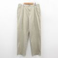 【20%OFF】W35★古着 トミーヒルフィガー TOMMY HILFIGER ブランド チノ パンツ チノパン メンズ ワンポイントロゴ 薄ベージュ カーキ 25oct22 中古 ボトムス ロング