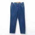 W36★古着 エルエルビーン LLBEAN ジーンズ メンズ 00年代 00s コットン 濃紺 ネイビー デニム 25oct27 中古 ボトムス ジーパン Gパン ロング パンツ