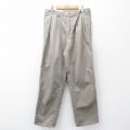 W32★古着 カルバンクライン Calvin Klein ブランド パンツ メンズ コットン ベージュ系 カーキ 25oct27 中古 ボトムス ロング