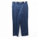 【20%OFF】W36★古着 ワーク パンツ メンズ 80年代 80s 濃紺 ネイビー 25oct30 中古 ボトムス ロング