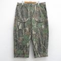 W37★古着 ハンティング ブッシュ パンツ メンズ　ズ 90年代 90s コットン ベージュ他 カーキ 迷彩 【spe】 25oct31 中古 メンズ ボトムス ロング