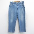 W36★古着 エルエルビーン LLBEAN ジーンズ メンズ 00年代 00s ヒゲ コットン 紺 ネイビー デニム 25oct31 中古 ボトムス ジーパン Gパン ロング パンツ