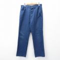 W32★古着 ラスラー パンツ メンズ 80年代 80s USA製 タロン 紺 ネイビー 25nov04 中古 ボトムス ロング