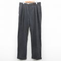 W36★古着 ラルフローレン Ralph Lauren ブランド スラックス パンツ メンズ 90年代 90s ウール 濃グレー 【spe】 25nov05 中古 ボトムス ロング