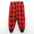 W36★古着 ビンテージ ハンティング パンツ メンズ 60年代 60s ウール 赤他 レッド チェック 【spe】 25nov05 中古 ボトムス ロング