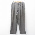 W32★古着 エディーバウアー パンツ メンズ リネン グレー系 25nov05 中古 ボトムス ロング