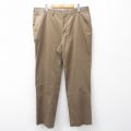 W38★古着 ランズエンド パンツ メンズ コットン 茶 25nov11