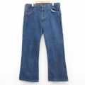 W38★古着 ジーンズ メンズ 80年代 80s フレア ブーツカット タロン 紺 デニム【spe】 25nov11
