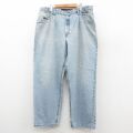 W38★古着 リーバイス Levis シルバータブ ジーンズ メンズ 90年代 90s baggy ボロ コットン USA製 薄紺 デニム【spe】 25nov21
