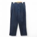 W31★古着 ドッカーズ パンツ メンズ 90年代 90s コットン USA製 紺 26jan20