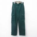 W32★古着 エルエルビーン パンツ メンズ 80年代 80s USA製 緑 内側キルティング【spe】 26jan21