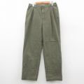 W33★古着 エルエルビーン パンツ メンズ 00年代 00s コットン 薄緑 26jan28