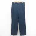 W32★古着 CINTAS ワーク パンツ メンズ 80年代 80s USA製 紺 26feb02