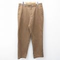 W34★古着 ブルックスブラザーズ ブランド パンツ メンズ コットン 茶 26feb07
