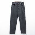 W34★古着 ラングラー ジーンズ メンズ 90年代 90s コットン USA製 黒 デニム【spe】 26feb20