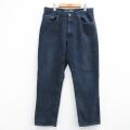 W36★古着 ジーンズ メンズ 90年代 90s コットン USA製 濃紺 デニム【spe】 26feb26