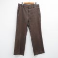 W34★古着 リーバイス Levis アクション スラックス パンツ メンズ 80年代 80s スタプレ 茶系【spe】 26mar07