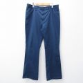 W35★古着 ディッキーズ ビンテージ ワーク パンツ メンズ 70年代 70s フレア タロン 紺【spe】 26mar07