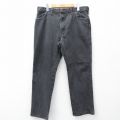 W35★古着 ラスラー ジーンズ メンズ 90年代 90s コットン USA製 黒 デニム 26mar07